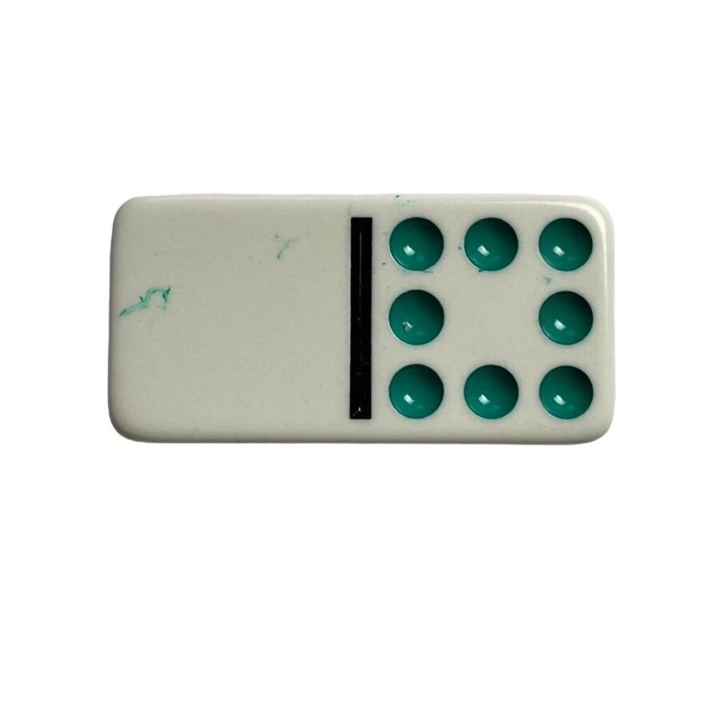 Double Nine Dominoes Replacement Tile 0 8 Color Dot Vintage 1998 mq